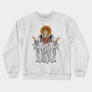 From Byzantium the prophecy of the evil that does not protect itself, get rid of it and pray Crewneck Sweatshirt